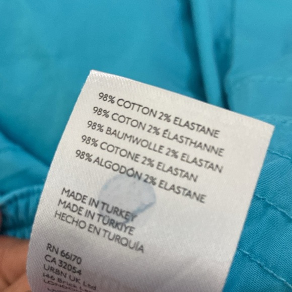 Anthropologie Maeve Clean Balloon Pants Sz 8 Bright Blue - Picture 6 of 6